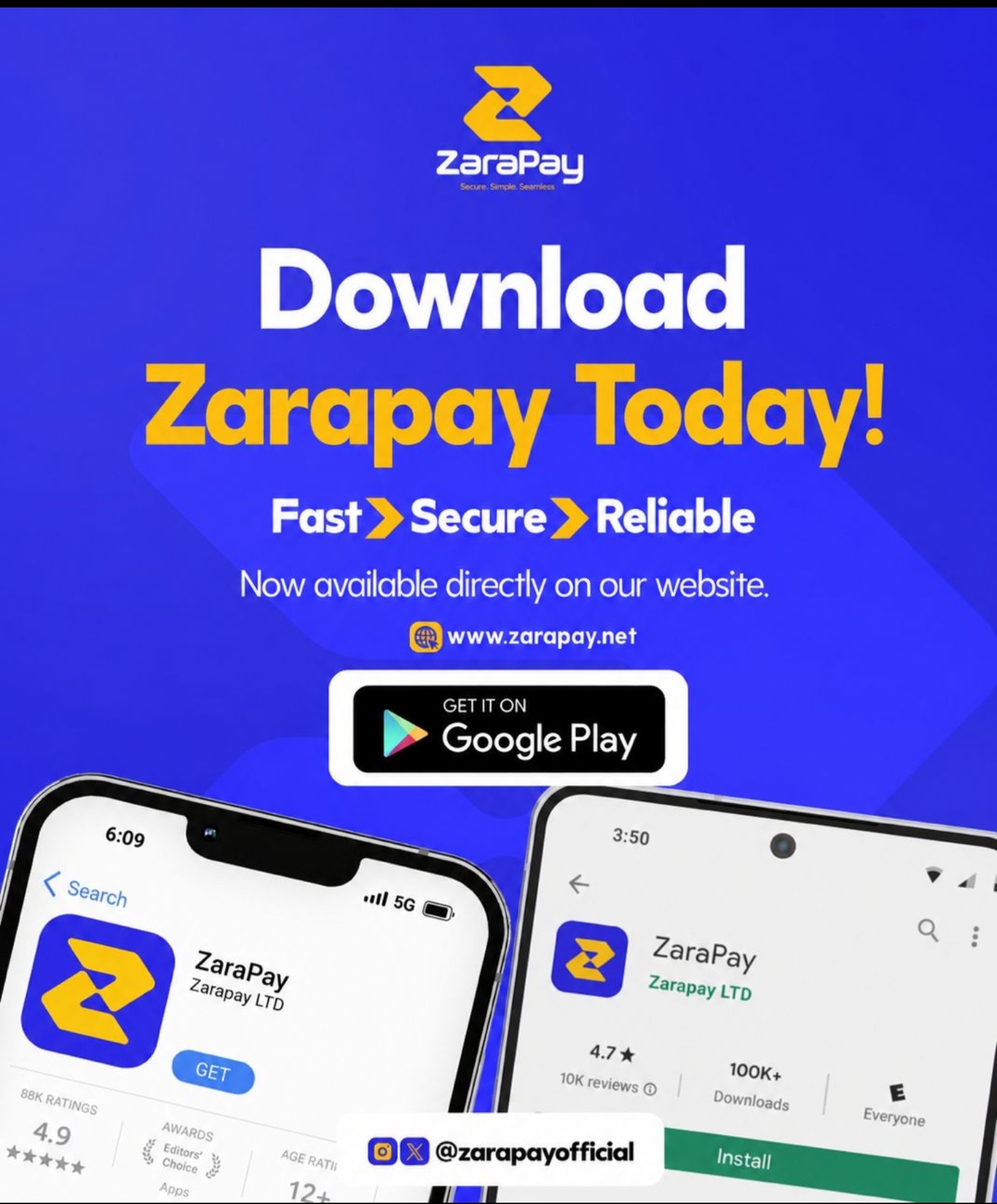 ZaraPay fintech app
